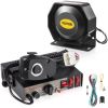 VEVOR 200W Siren Bundle 8 Tones Emergency Warning Siren with PA Speaker MIC System Vehicle Siren Box Fit for Police, Ambulance