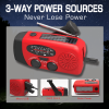 Emergency Hand Crank Radio with LED Flashlight for Emergency, AM/FM NOAA Portable Weather Radio with 2000mAh Power Bank Phone Charger