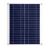 Outdoor Solar Panel 12V 25W Car Battery Charger IP68 Waterproof w/ 3.0A Dual USB Charging Clip Line