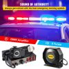 VEVOR 200W Siren Bundle 8 Tones Emergency Warning Siren with PA Speaker MIC System Vehicle Siren Box Fit for Police, Ambulance