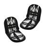 two set of 10 portable stainless steel tableware, suitable for hotels/restaurants/gatherings, hiking, and camping adventures. There are plates, forks