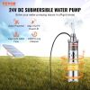 VEVOR Solar Water Pump, 24V DC 277W Submersible Deep Well Pump, Max Flow 9.25 GPM, Max Head 272 ft, Max Submersion 65.6 ft