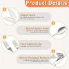 two set of 10 portable stainless steel tableware, suitable for hotels/restaurants/gatherings, hiking, and camping adventures. There are plates, forks