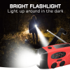 Emergency Hand Crank Radio with LED Flashlight for Emergency, AM/FM NOAA Portable Weather Radio with 2000mAh Power Bank Phone Charger