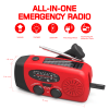 Emergency Hand Crank Radio with LED Flashlight for Emergency, AM/FM NOAA Portable Weather Radio with 2000mAh Power Bank Phone Charger