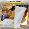VEVOR Fire Blankets, 2 Pack Welding Blankets, 8' x 10' Fire Suppression Blanket, 1022¬∞F Flame Retardant Blanket, White Fire Emergency Blankets