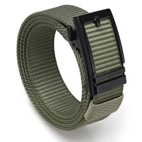 Hefujufang Nylon Ratchet Belt Golf Belt Cobra Buckle for Men/Women Web Belt with Automatic Slide Buckle,Valentines day gift‚Ä¶ (coloor: green)